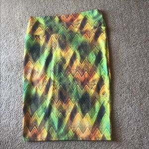 Mid-Length Multi-Colored Skirt